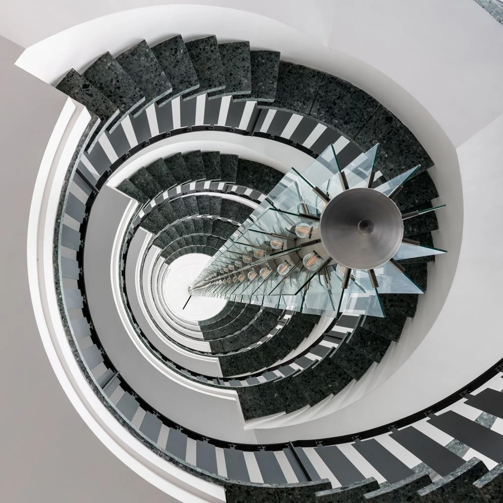 A recessed plaster-in system in a luxury retail flagship.